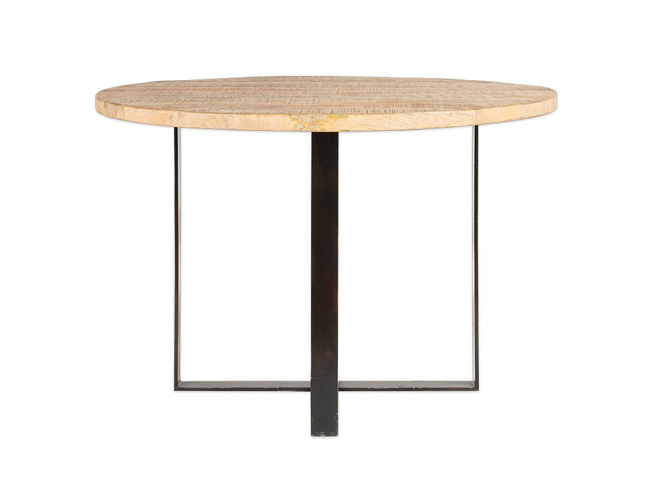 Fia Mango Wood Round Dining Table