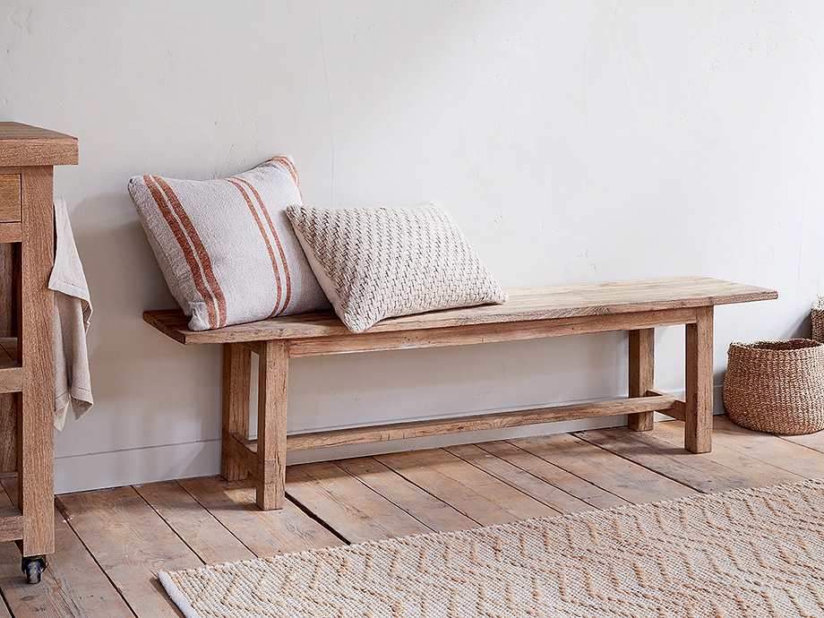 Fioni Reclaimed Wood Bench - Natural