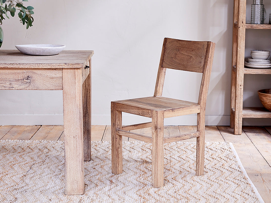 Fioni Reclaimed Wood Dining Chair - Natural