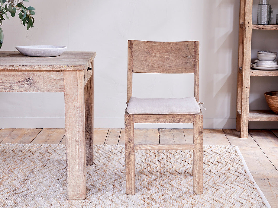 Fioni Reclaimed Wood Dining Chair - Natural