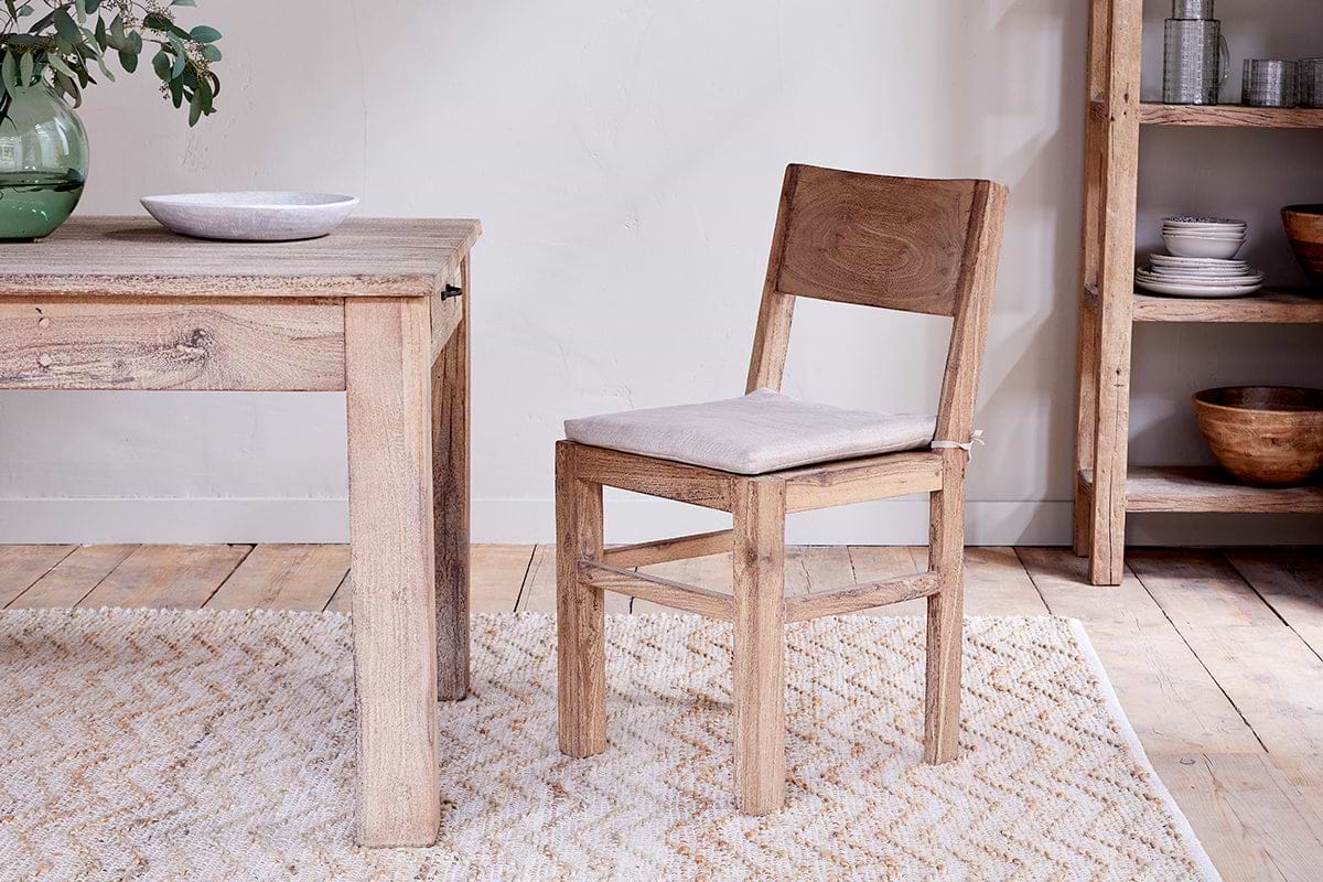 Fioni Reclaimed Wood Dining Chair Natural