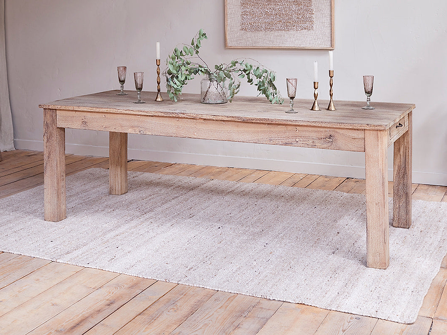 Fioni Reclaimed Wood Dining Table - Natural