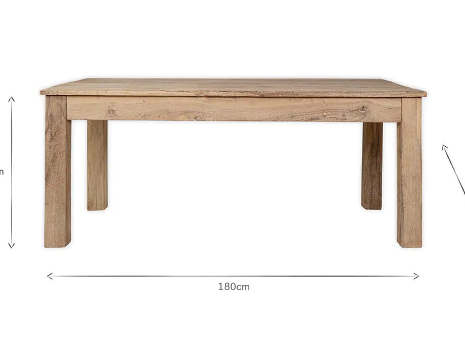 Fioni Reclaimed Wood Dining Table - Natural