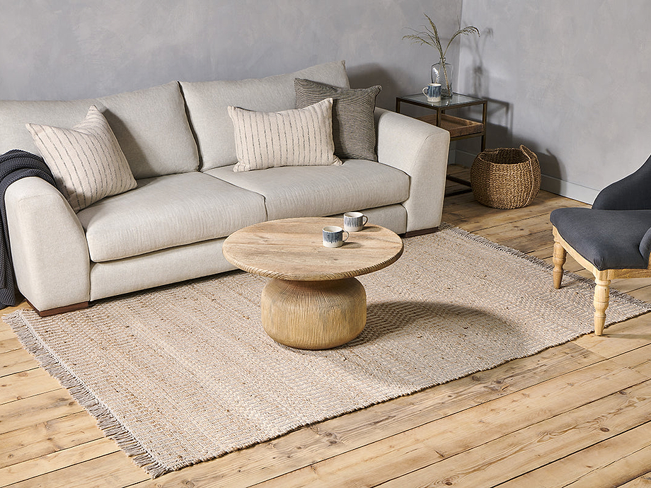 Gitika Cotton & Hemp Rug - Natural