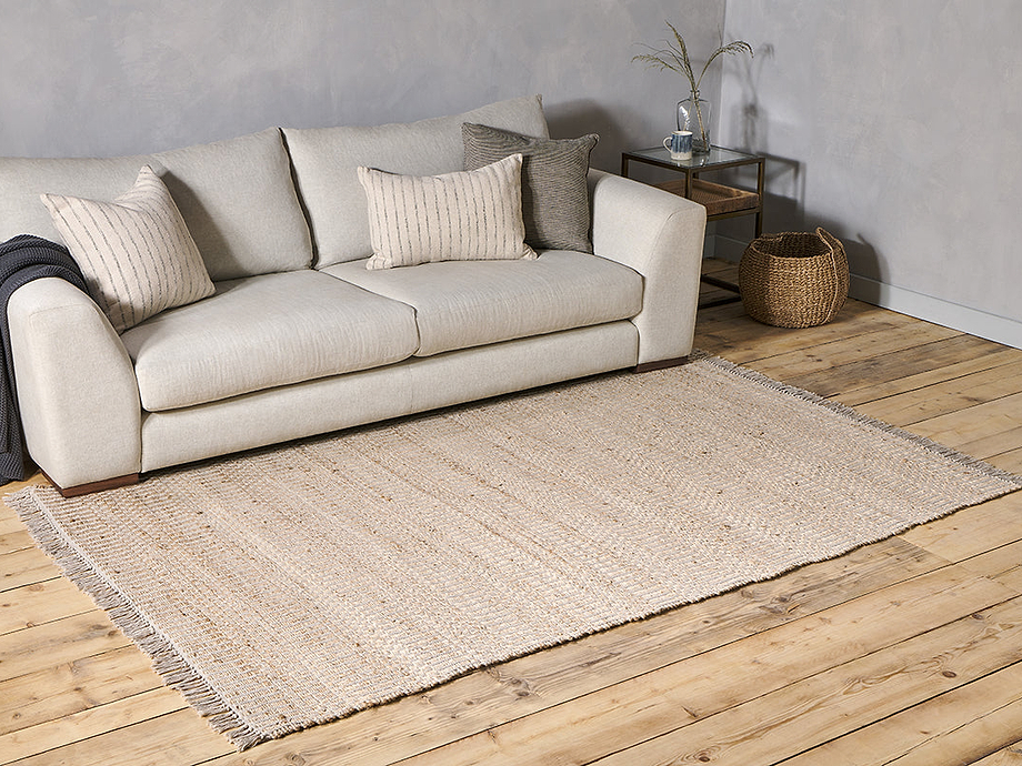 Gitika Cotton & Hemp Rug - Natural