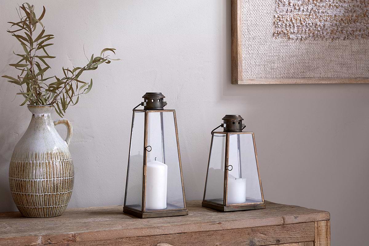 Giva Lantern - Antique Brass