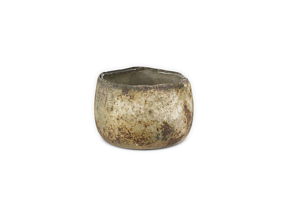 Gola Recycled Glass Tealight Holder - Antique Smoke