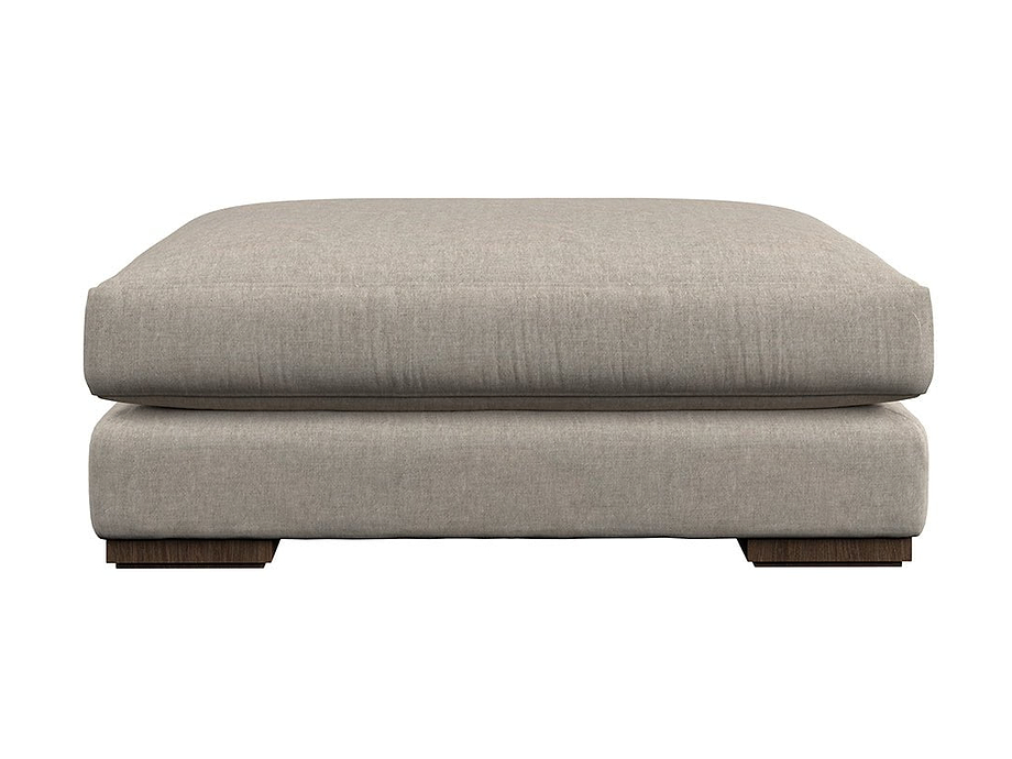 Guddu Grand Footstool - Brera Linen Natural