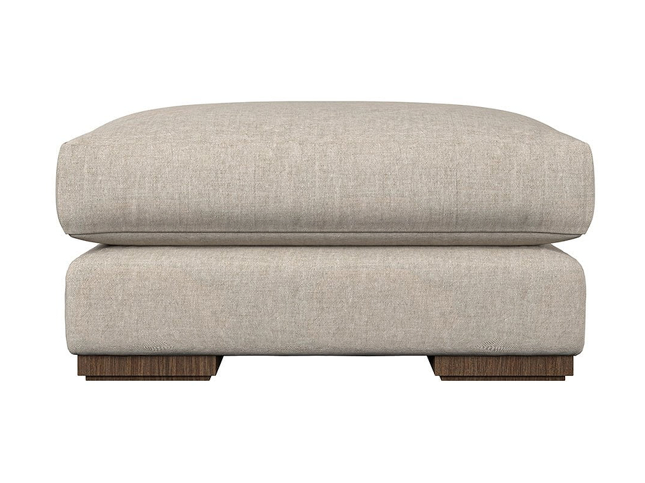 Guddu Grand Footstool - Brera Linen Natural