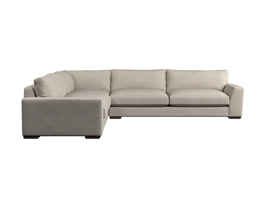 Guddu Grand Left Hand Corner Sofa - Brera Linen Natural