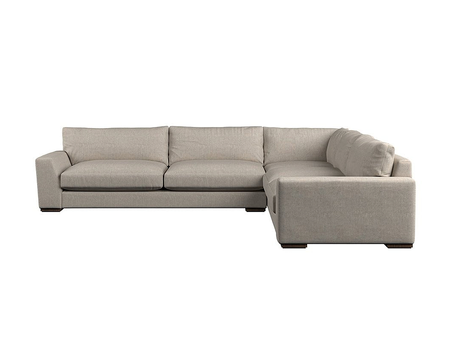 Guddu Grand Right Hand Corner Sofa - Brera Linen Natural