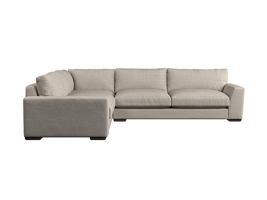 Guddu Large Left Hand Corner Sofa - Brera Linen Natural