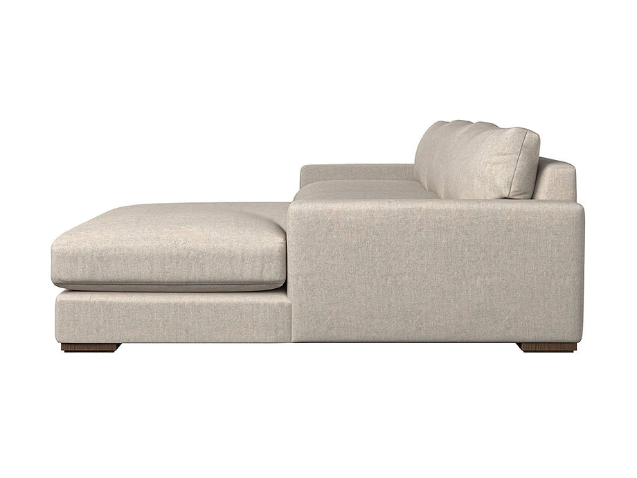 Guddu Large Right Hand Chaise Sofa - Brera Linen Natural