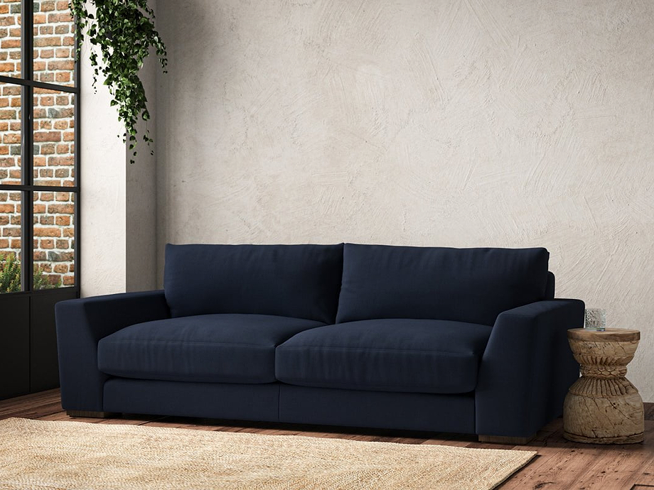 Guddu Large Sofa - Brera Linen Indigo