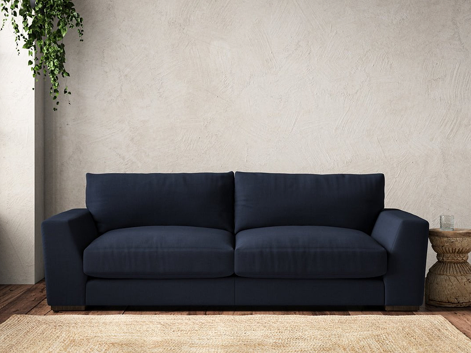 Guddu Large Sofa - Brera Linen Indigo