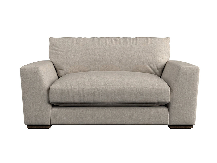 Guddu Love Seat - Brera Linen Pebble