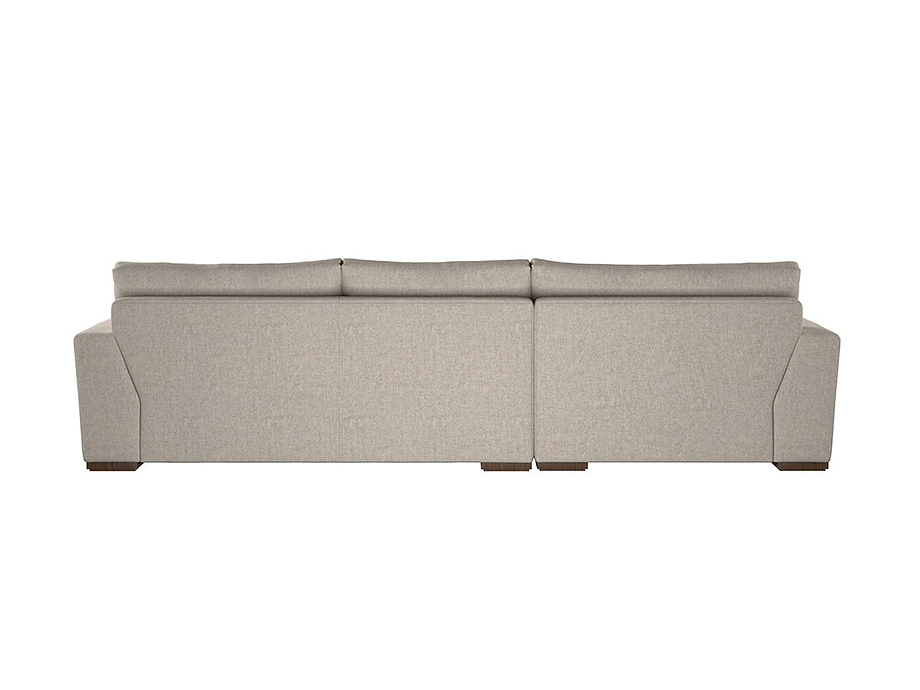 Guddu Medium Left Hand Chaise Sofa - Brera Linen Natural