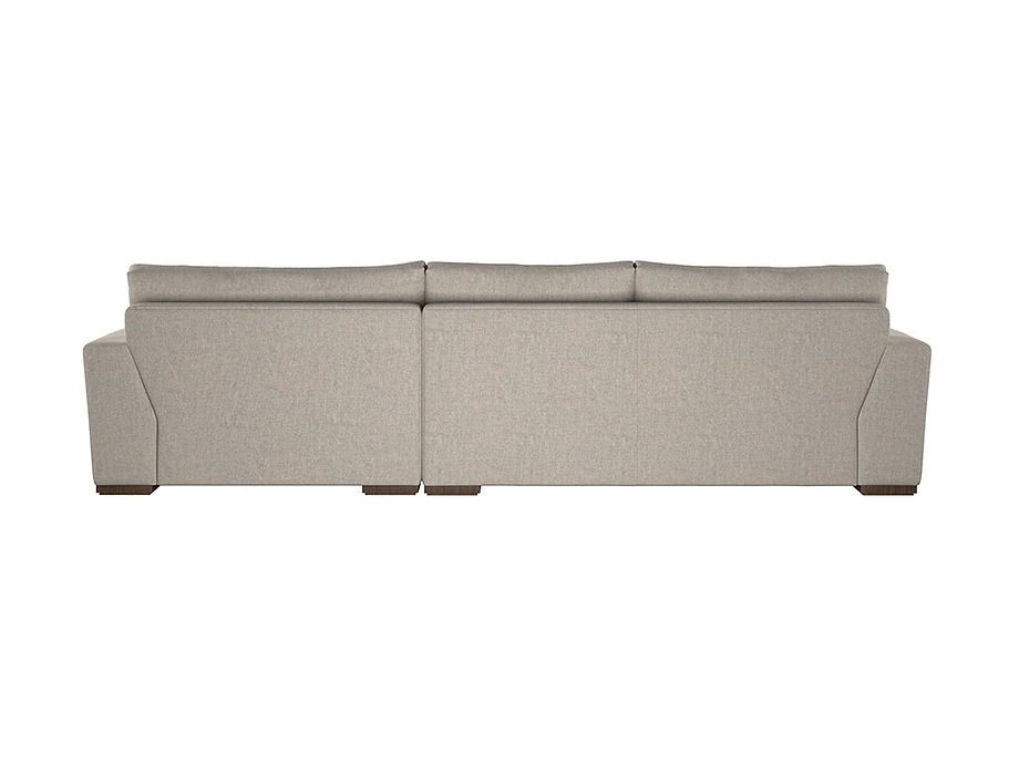 Guddu Medium Right Hand Chaise Sofa - Brera Linen Natural