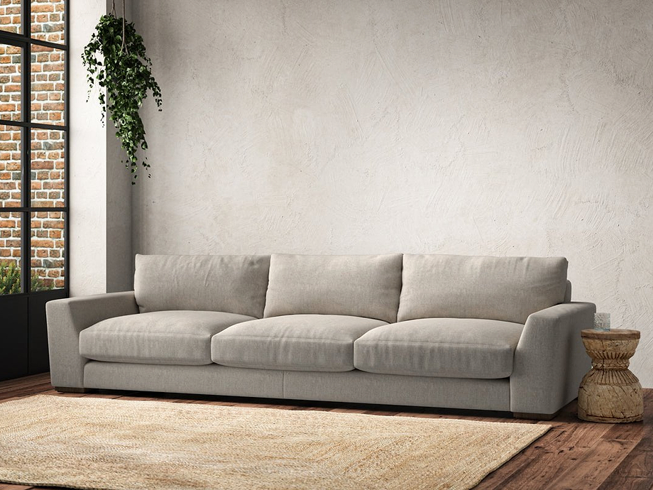 Guddu Super Grand Sofa - Brera Linen Natural