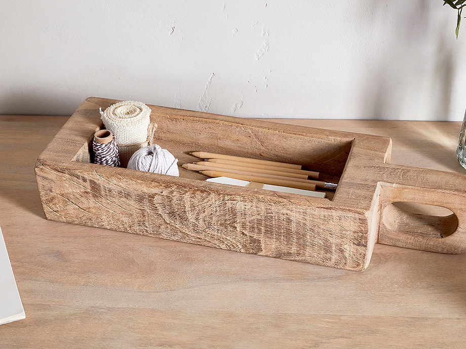 Hanwa Reclaimed Wood Traditional Storage Pot