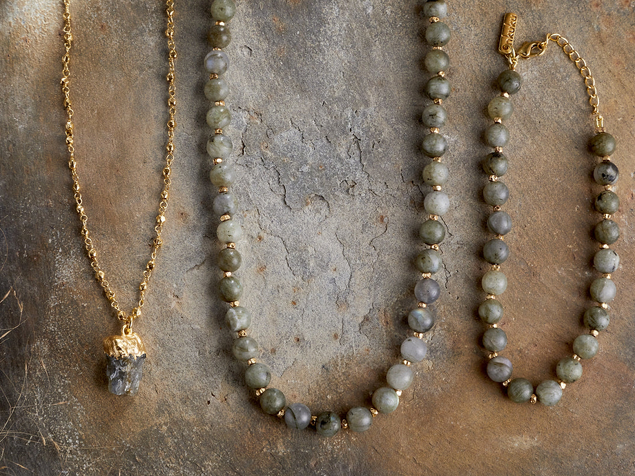 Hadari Labradorite Necklace - Gold