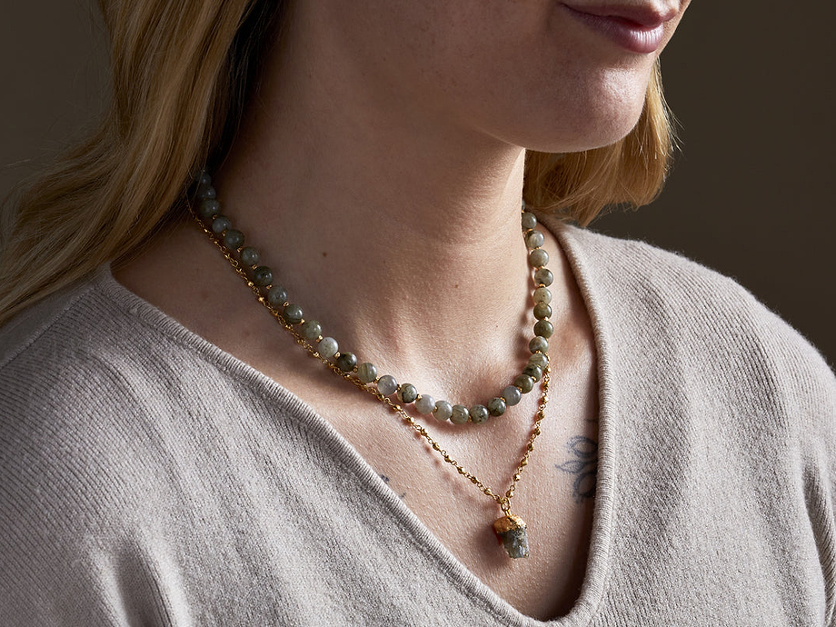 Hadari Labradorite Necklace - Gold