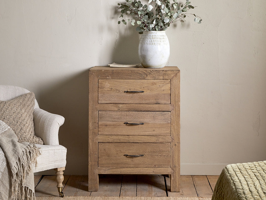 Iya Reclaimed Wood Chest of Drawers - Natural - Small