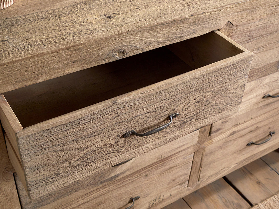 Iya Reclaimed Wood Chest of Drawers - Natural - Large
