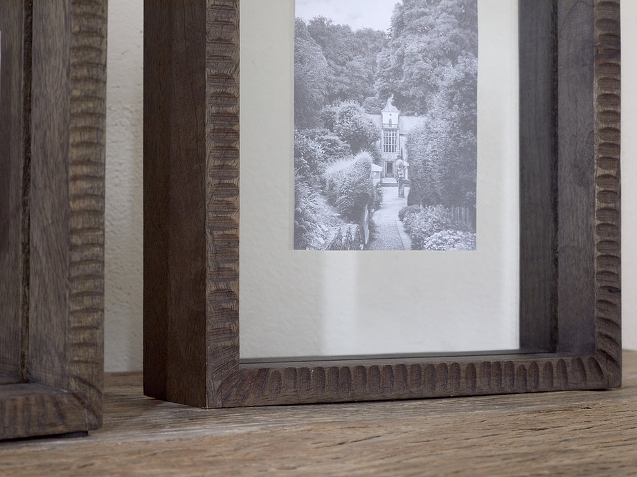 Indu Standing Mango Wood Frame - Dark Ash