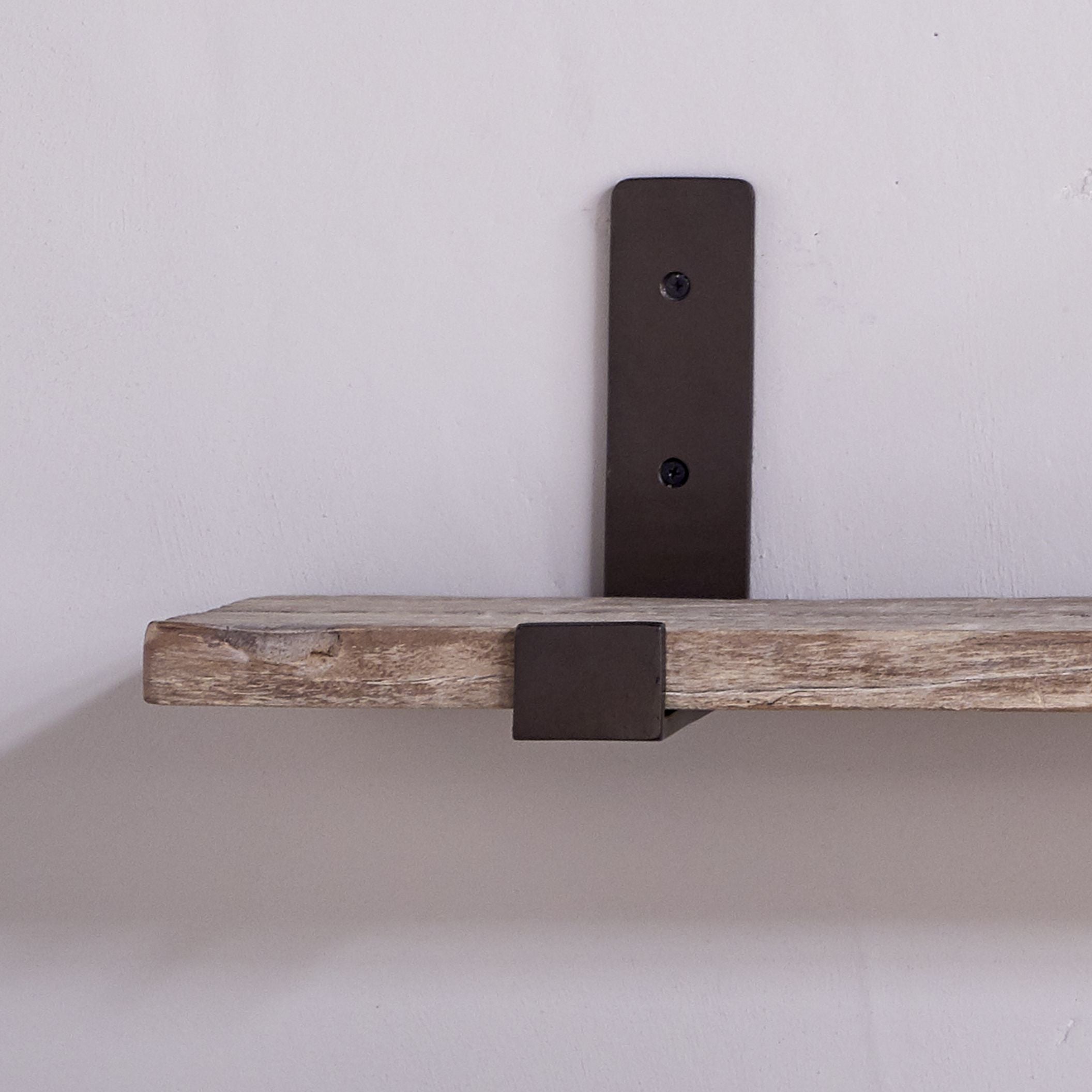 Ibo Reclaimed Wood & Iron Shelf - Natural – Nkuku
