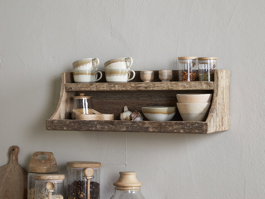 Ibo Reclaimed Wood Storage Shelf - Natural