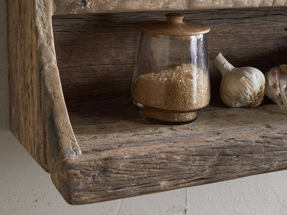 Ibo Reclaimed Wood Storage Shelf - Natural