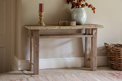 Ibo Reclaimed Wood Console Table - Natural