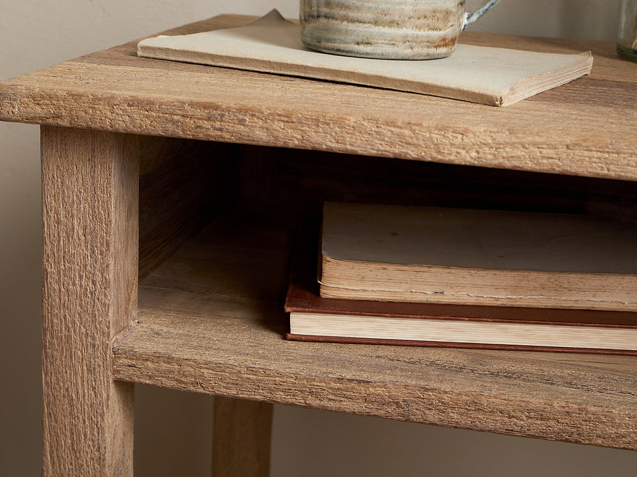 Iya Reclaimed Wood Bedside Table - Natural