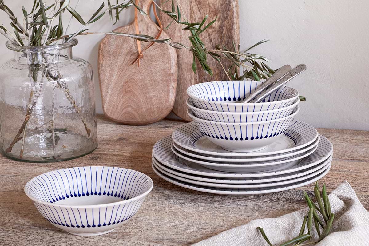 Iba Dinner Plate - Indigo