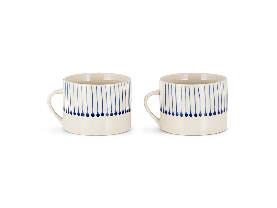 Iba Mug - Indigo - Large (Set of 2)