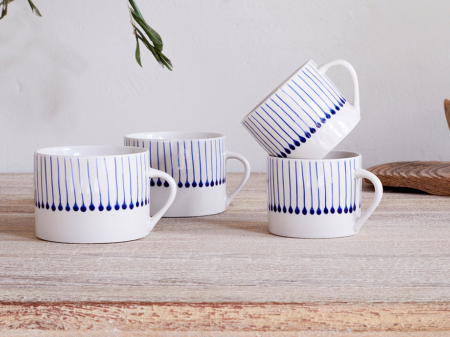 Iba Mug - Indigo - Large (Set of 2)