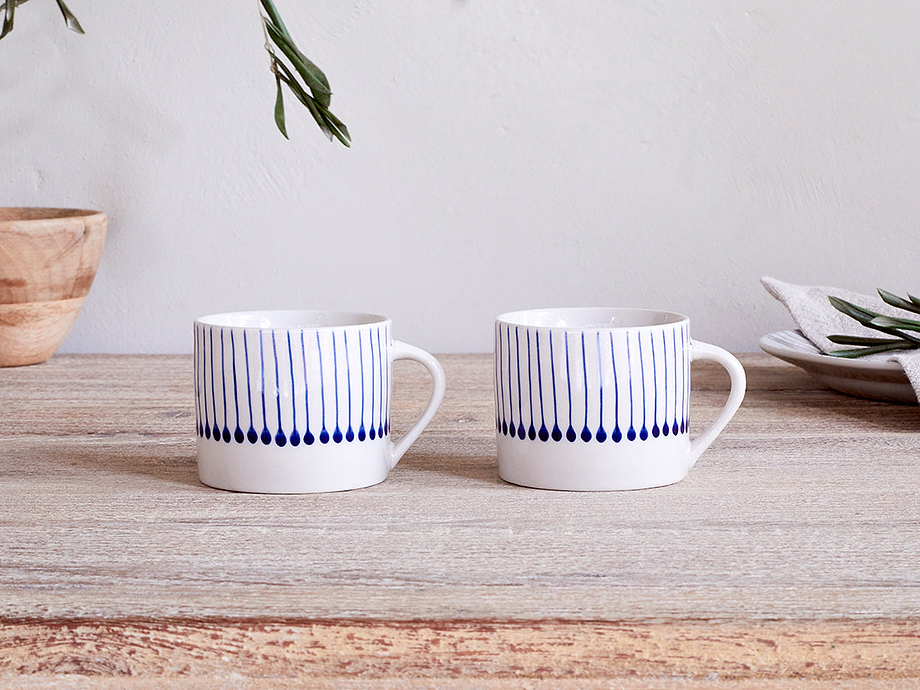 Iba Mug - Indigo - Small (Set of 2)