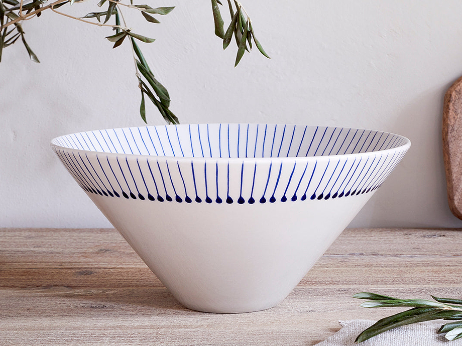 Iba Serving Bowl - Indigo