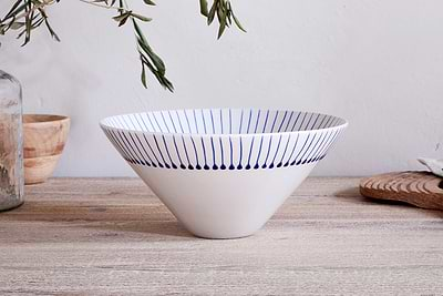 Iba Serving Bowl - Indigo-nkuku