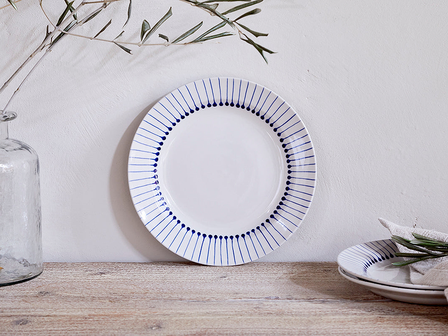 Iba Side Plate - Indigo