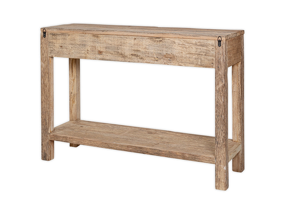 Ibo Reclaimed Wood 3 Drawer Console Table - Natural