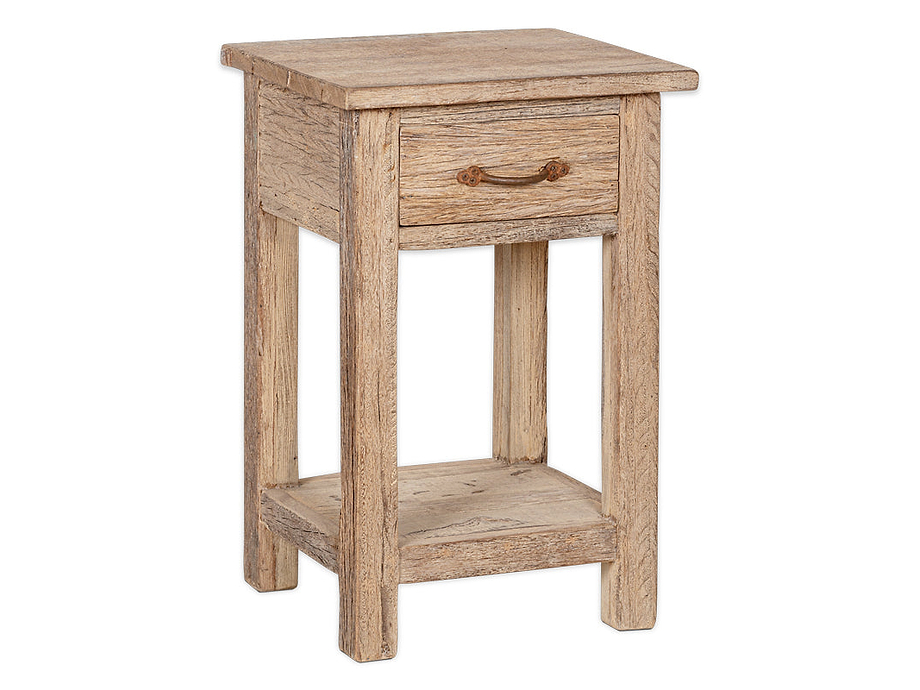 Ibo Reclaimed Wood Bedside Table - Natural