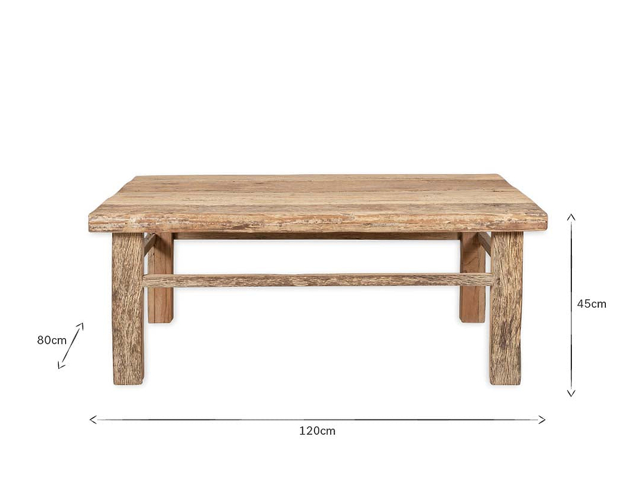 Ibo Reclaimed Wood Coffee Table - Natural