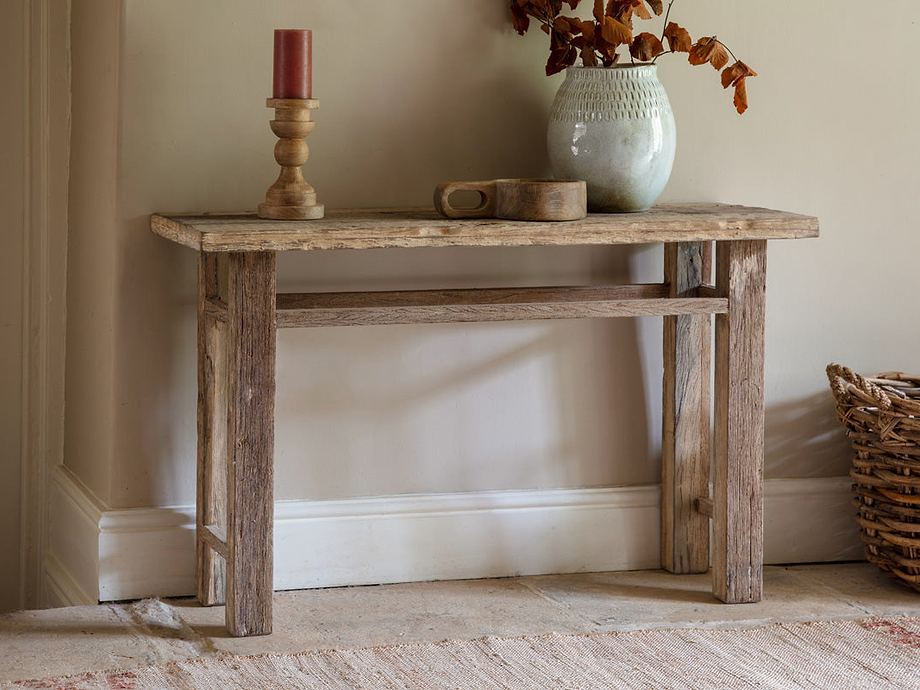 Ibo Reclaimed Wood Console Table - Natural