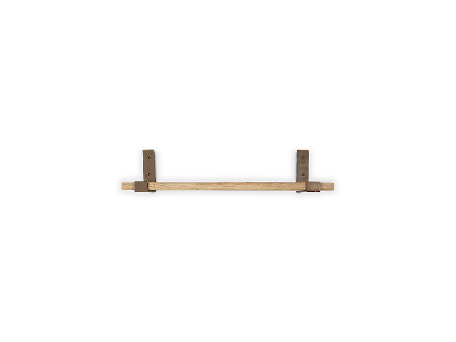Ibo Reclaimed Wood & Iron Shelf - Natural