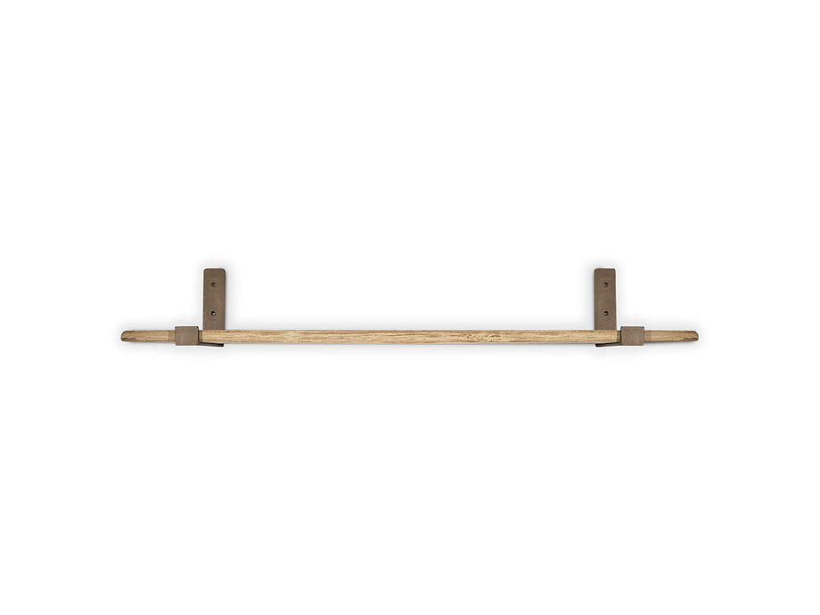 Ibo Reclaimed Wood & Iron Shelf - Natural