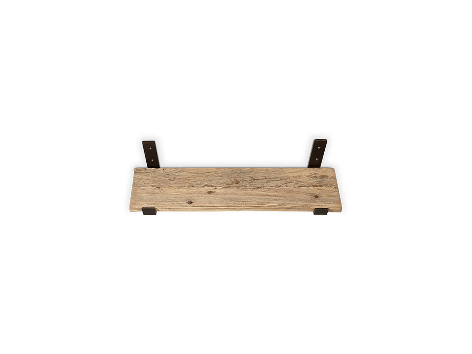 Ibo Reclaimed Wood & Iron Shelf - Natural