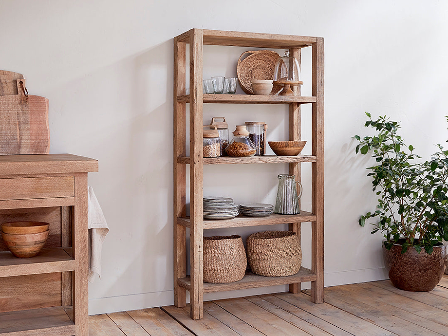 Ibo Reclaimed Wood Shelf - Natural - Wide