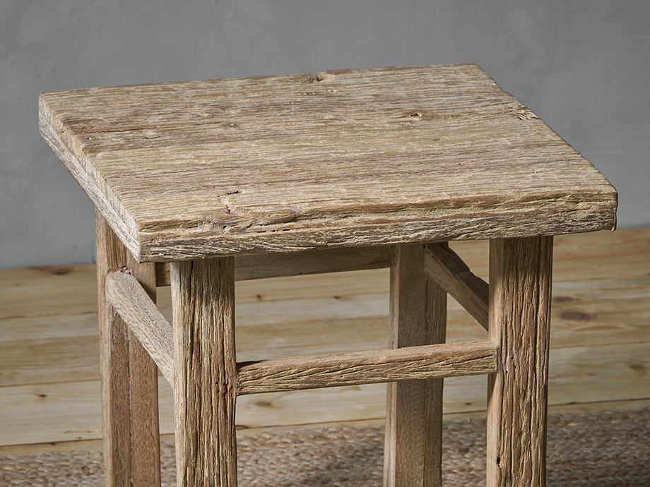 Ibo Reclaimed Wood Side Table - Natural